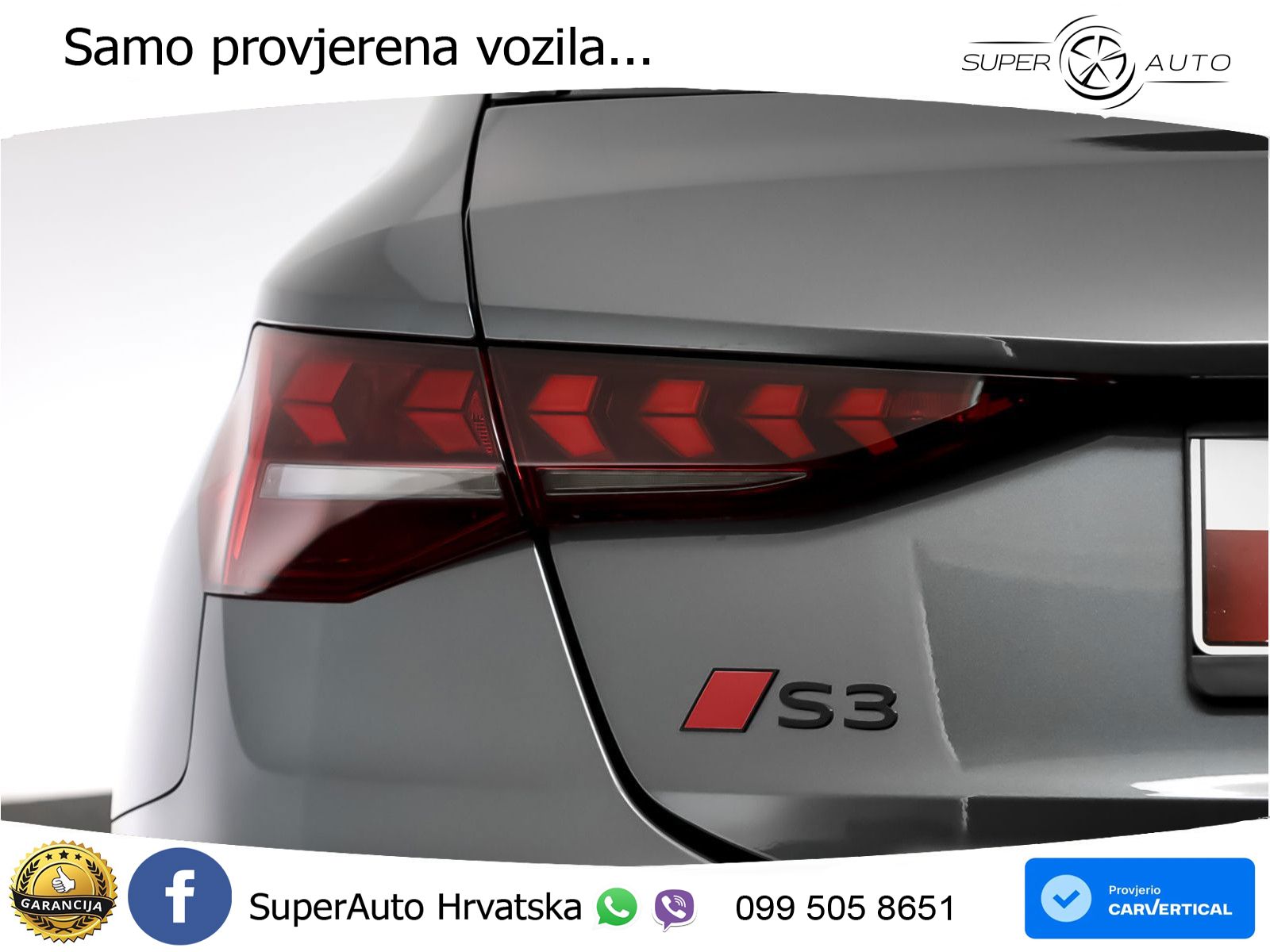 Audi S3 2.0 TFSI (333 KS) quattro S tronic MATRIX+GR SJED+KAM
