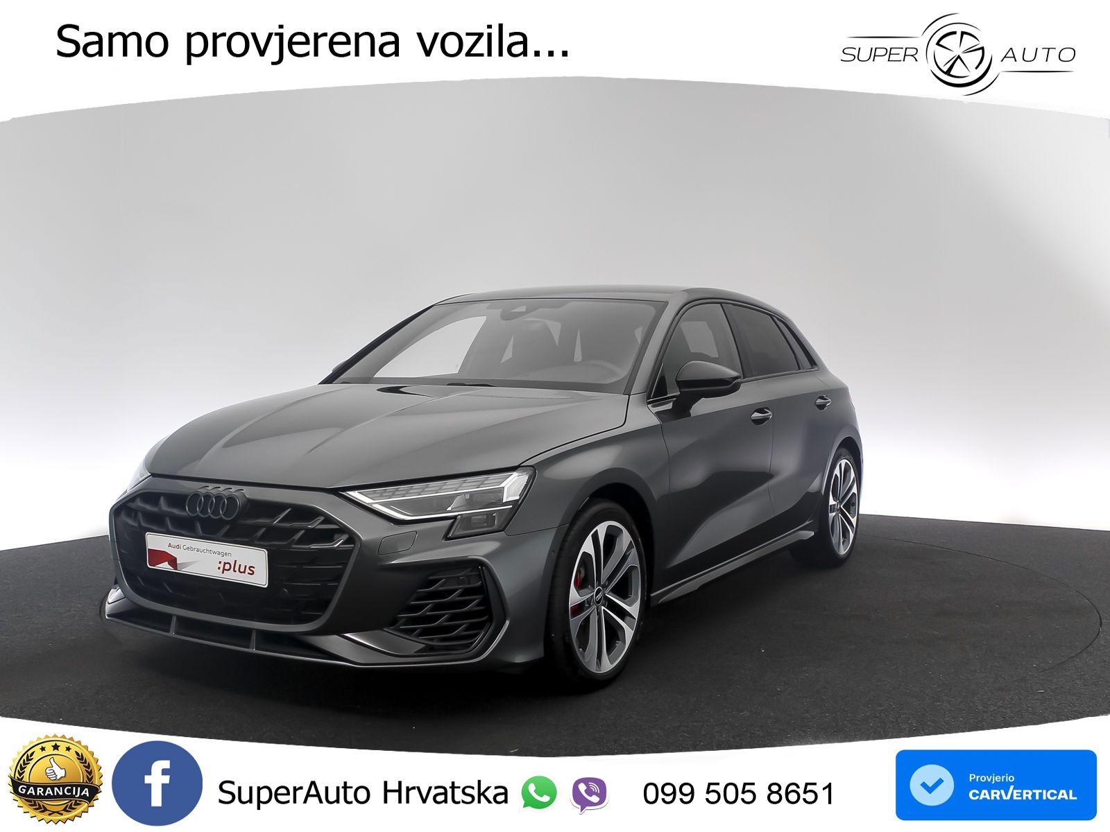 Audi S3 2.0 TFSI (333 KS) quattro S tronic MATRIX+GR SJED+KAM