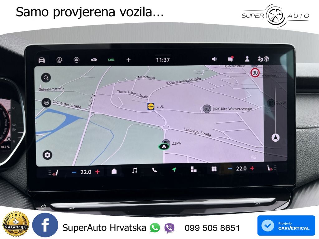 Škoda Octavia Combi 2.0 TDI (150 KS) DSG SportLine LED+GR SJED+ACC