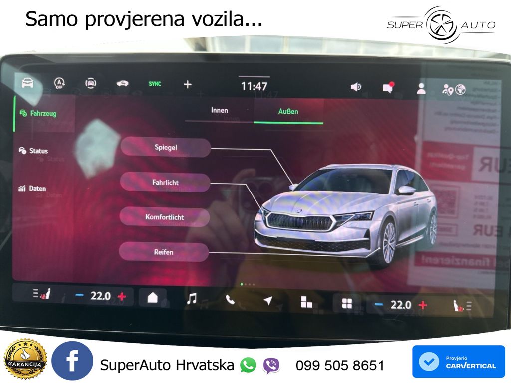 Škoda Octavia Combi 2.0 TDI (150 KS) DSG SportLine LED+GR SJED+ACC