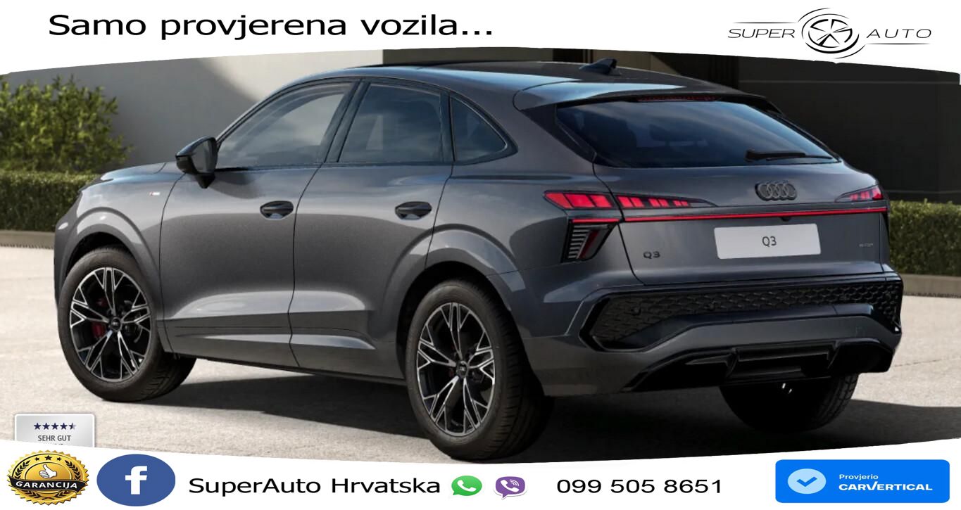 Audi Q3 Sportback 2.0 TDI (193 KS) quattro S tronic LED+GR SJED+ACC