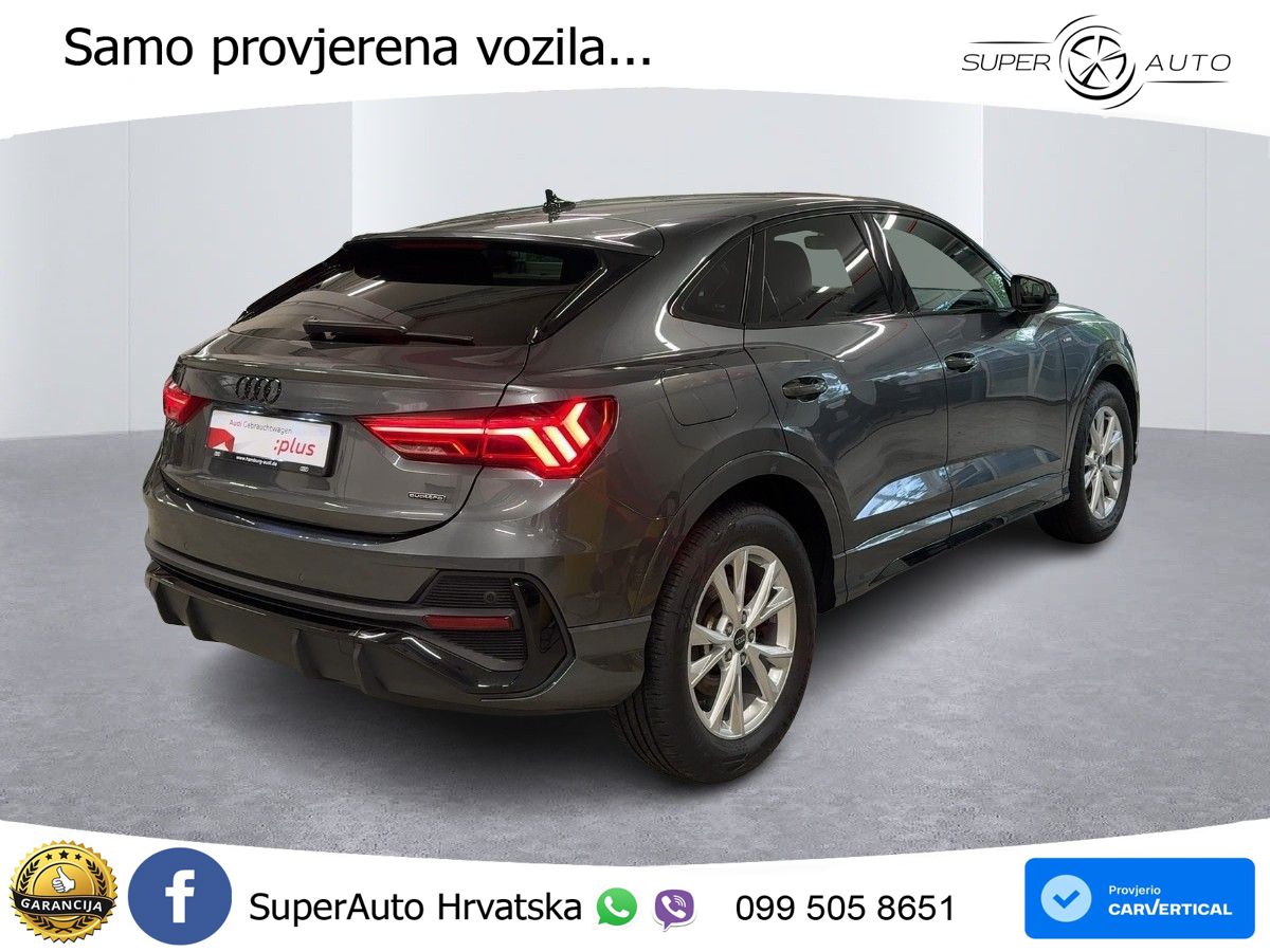 Audi Q3 Sportback 45 TFSI (245 KS) quattro S tronic S line MATRIX+GR SJED+KAM