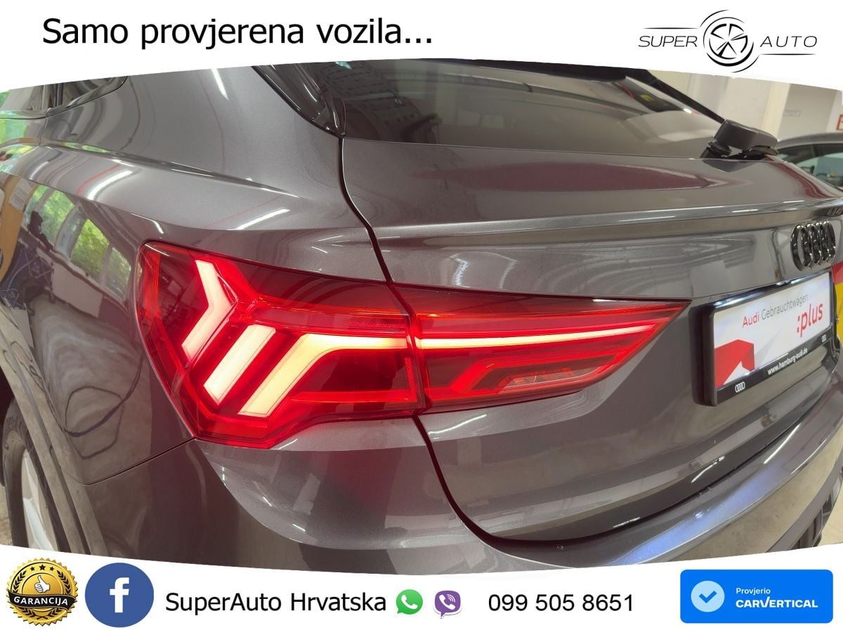 Audi Q3 Sportback 45 TFSI (245 KS) quattro S tronic S line MATRIX+GR SJED+KAM