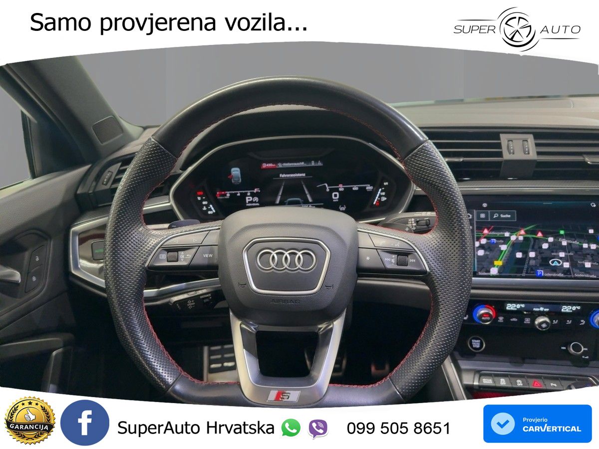Audi Q3 Sportback 45 TFSI (245 KS) quattro S tronic S line MATRIX+GR SJED+KAM