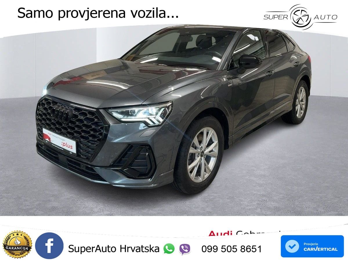 Audi Q3 Sportback 45 TFSI (245 KS) quattro S tronic S line MATRIX+GR SJED+KAM