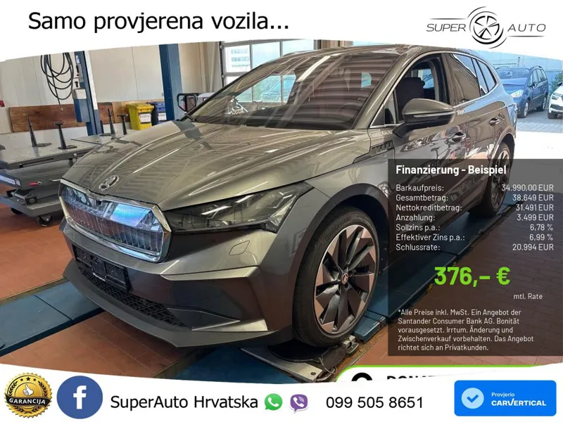 Škoda Enyaq iV 80 82 kWh (204 KS) LED+GR SJED+ACC
