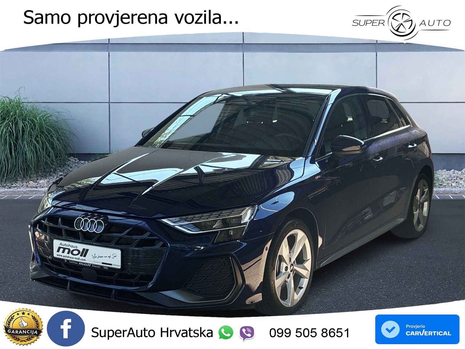 Audi A3 Sportback 40 TFSI (204 KS) quattro S tronic S line