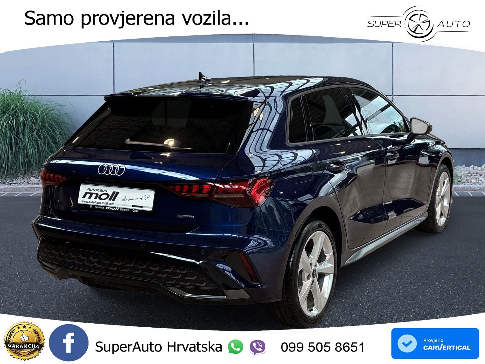 Audi A3 Sportback 40 TFSI (204 KS) quattro S tronic S line
