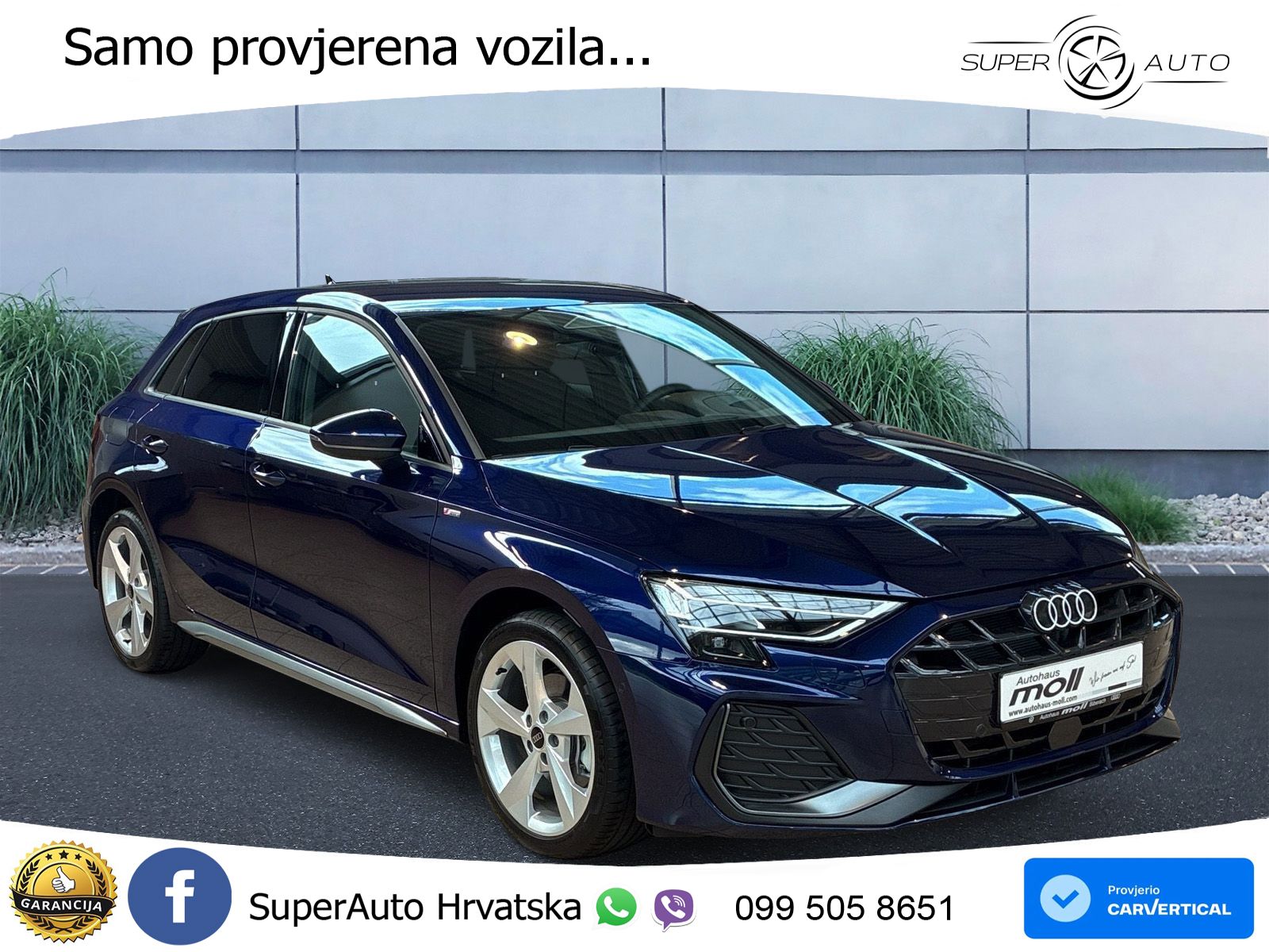 Audi A3 Sportback 40 TFSI (204 KS) quattro S tronic S line
