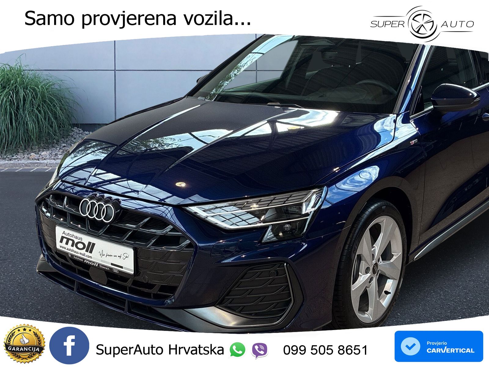 Audi A3 Sportback 40 TFSI (204 KS) quattro S tronic S line