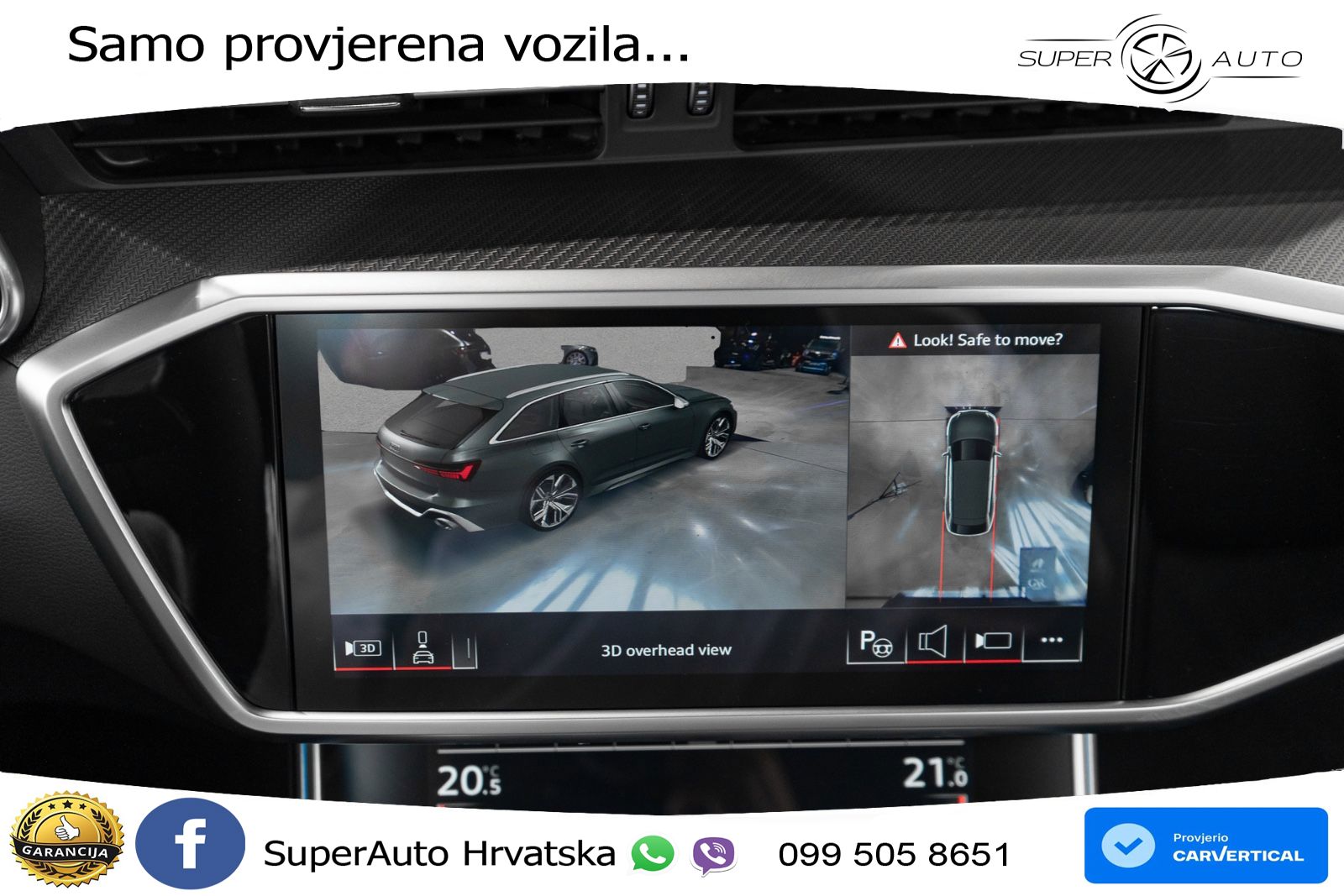 Audi RS6 Avant 4.0 TFSI V8 performance (630 KS)  quattro tiptronic ACC+GR SJED+360+PANO