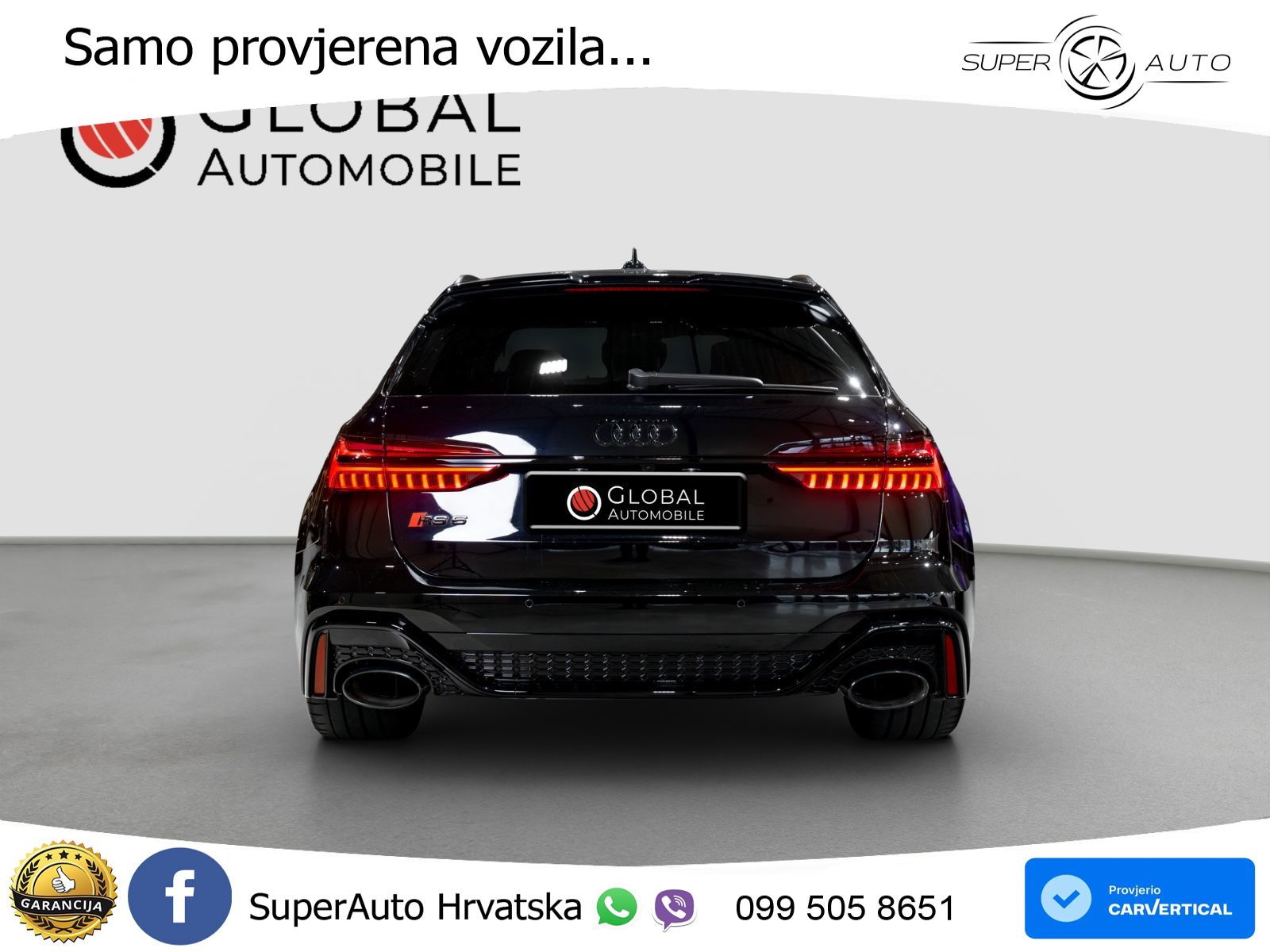 Audi RS6 Avant 4.0 TFSI V8 performance (630 KS)  quattro tiptronic ACC+GR SJED+360+PANO