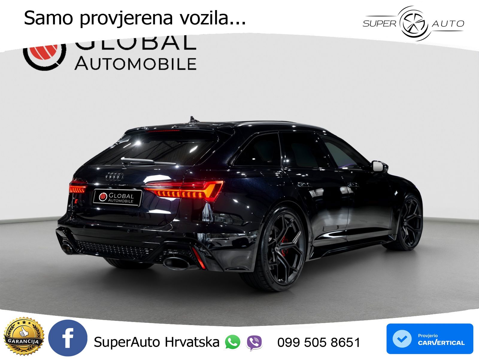 Audi RS6 Avant 4.0 TFSI V8 performance (630 KS)  quattro tiptronic ACC+GR SJED+360+PANO