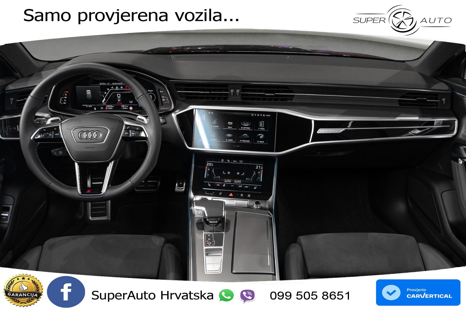 Audi RS6 Avant 4.0 TFSI V8 performance (630 KS)  quattro tiptronic ACC+GR SJED+360+PANO