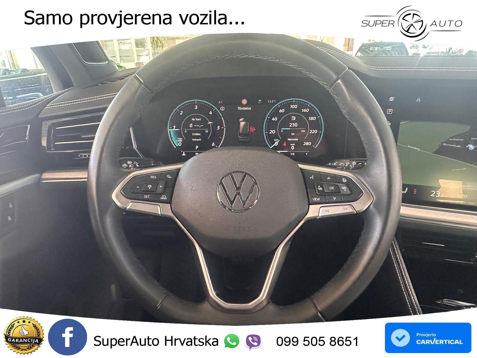 Volkswagen Touareg 3.0 V6 TDI (231 KS) 4MOTION Tiptronic ZRAČNI+ACC+GR SJED+KAM+PANO