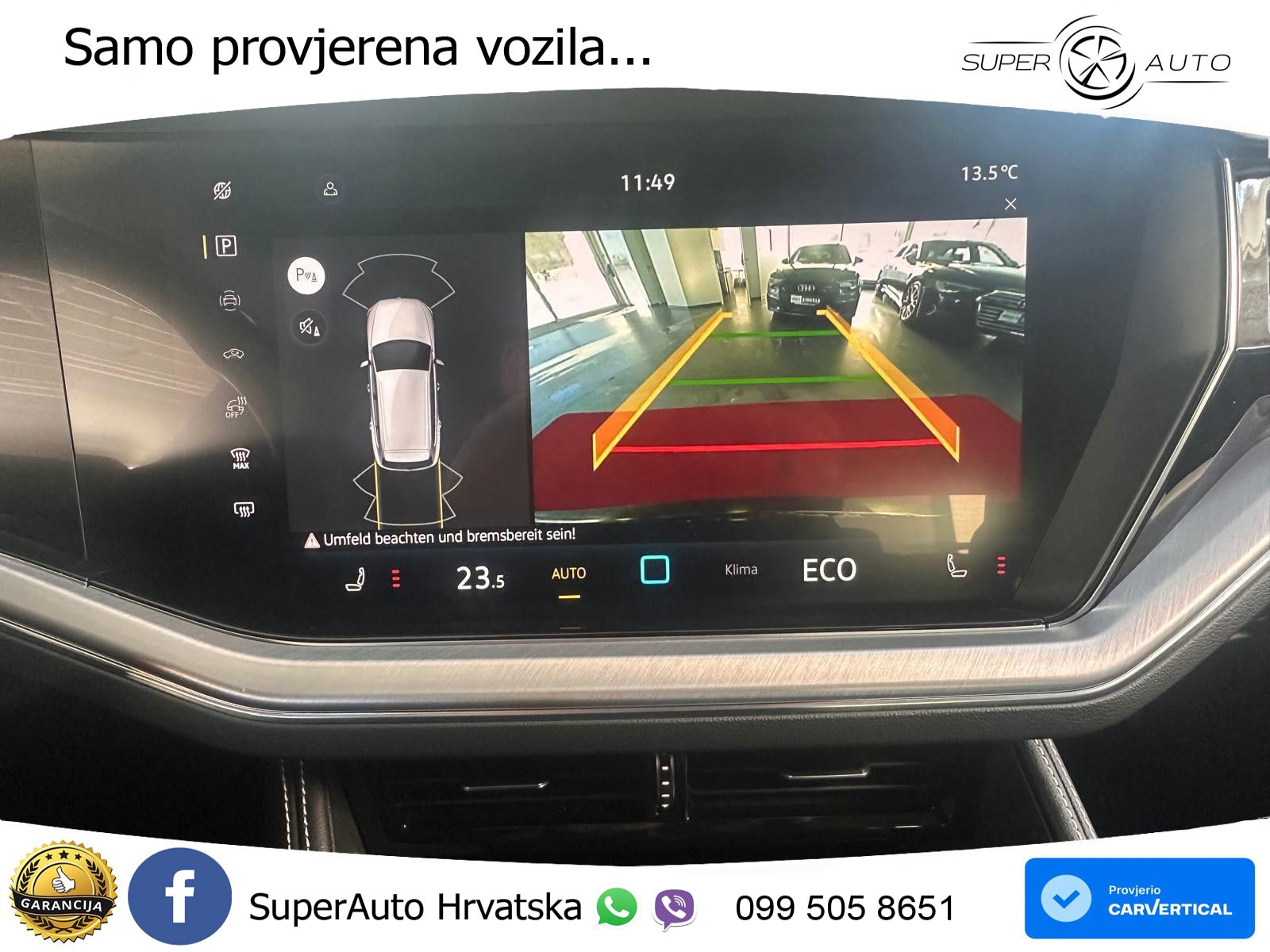 Volkswagen Touareg 3.0 V6 TDI (231 KS) 4MOTION Tiptronic ZRAČNI+ACC+GR SJED+KAM+PANO