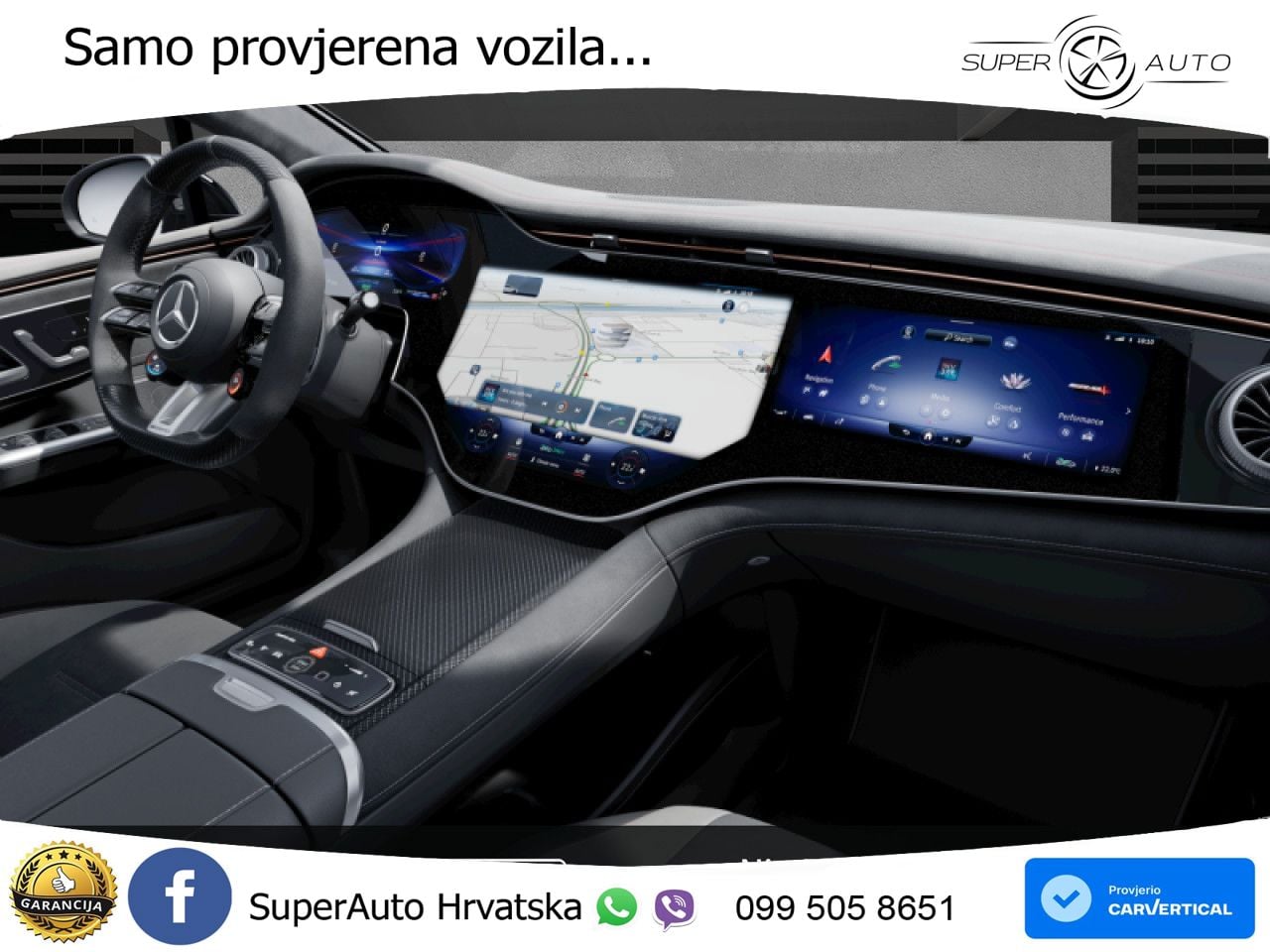 Mercedes EQE AMG 53 100 kWh (625 KS) 4MATIC+ ZRAČNI+ACC+GR SJED+KAM+PANO