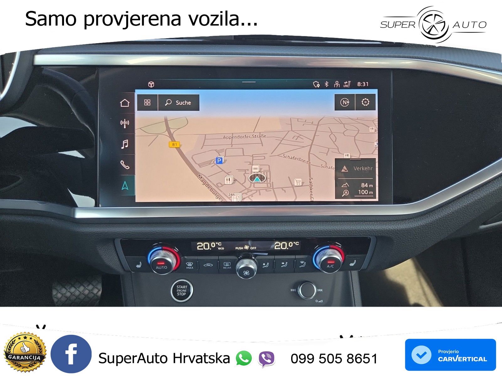 Audi Q3 40 TFSI (190 KS) quattro S tronic advanced LED+GR SJED+ACC