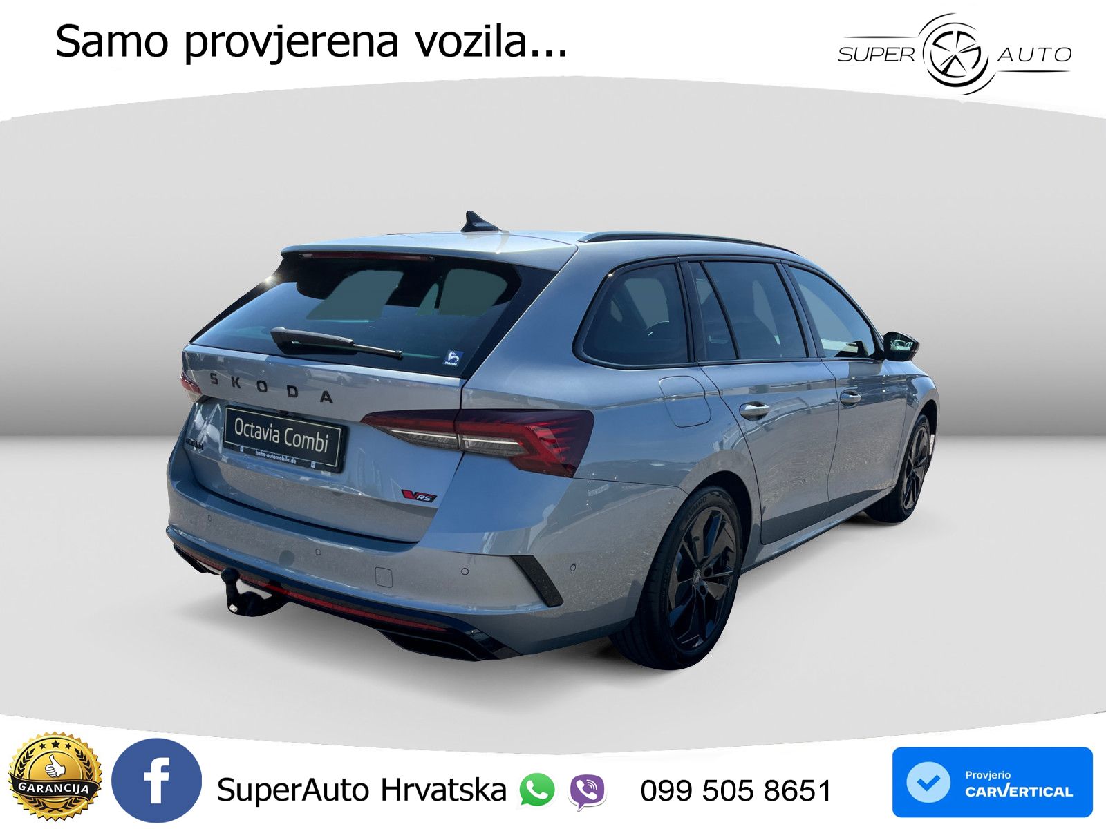 Škoda Octavia Combi RS 2.0 TSI (265 KS) DSG LED+GR SJED+ACC