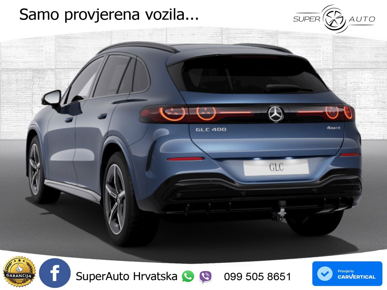 Mercedes GLC 400 94 kWh (489 KS) 4MATIC EQ Technology AMG LED+GR SJED+ACC