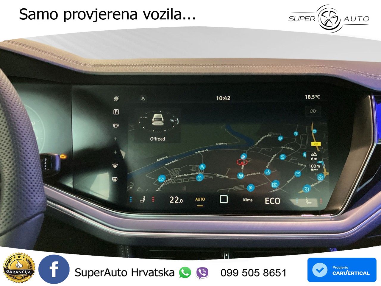 Volkswagen Touareg 3.0 V6 TDI (286 KS) 4MOTION Tiptronic R-Line ZRAČNI+ACC+GR SJED+KAM+PANO