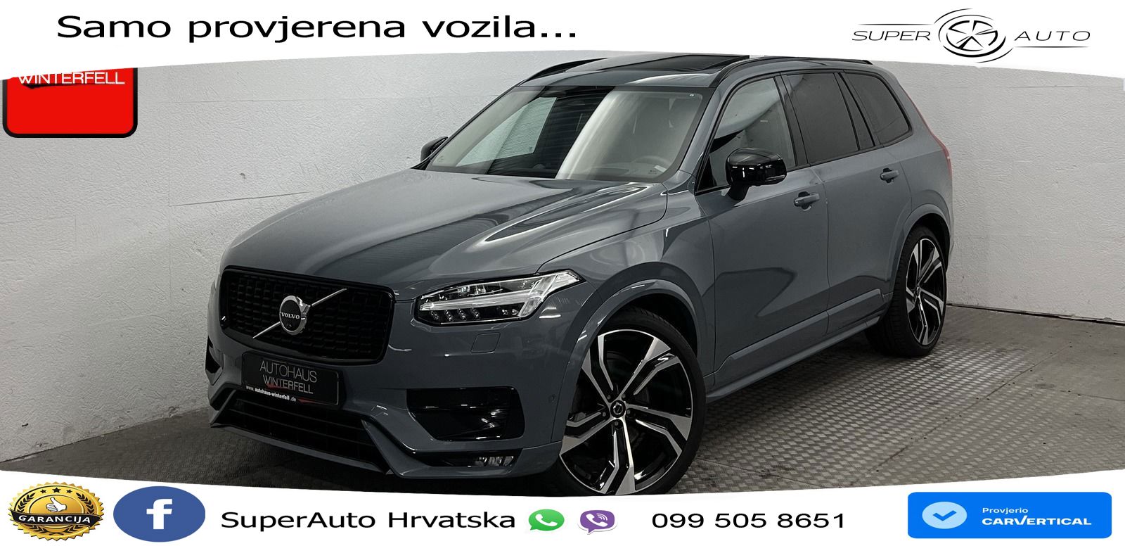 Volvo XC90 2.0 B5 Diesel AWD Automatic ACC+HEAD+4xGR SJED+360+PANO