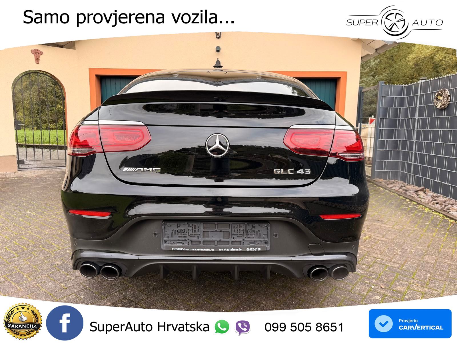 Mercedes GLC Coupe AMG 43 V6 (390 KS) 4MATIC TCT ZRAČNI+ACC+4xGR SJED+360