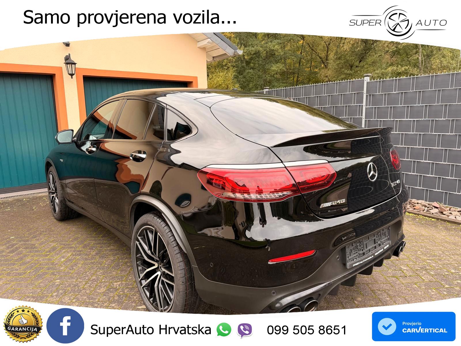 Mercedes GLC Coupe AMG 43 V6 (390 KS) 4MATIC TCT ZRAČNI+ACC+4xGR SJED+360