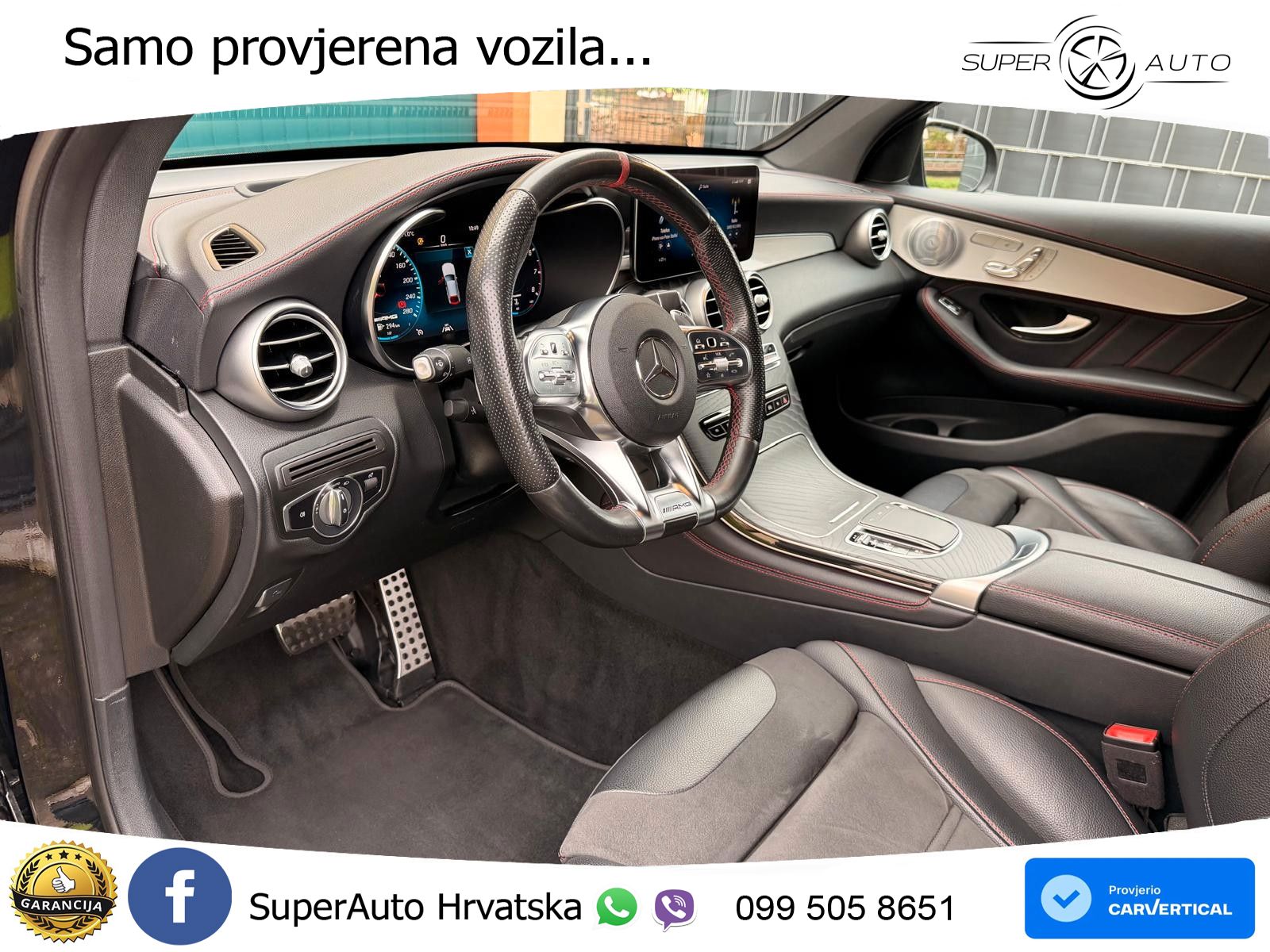 Mercedes GLC Coupe AMG 43 V6 (390 KS) 4MATIC TCT ZRAČNI+ACC+4xGR SJED+360