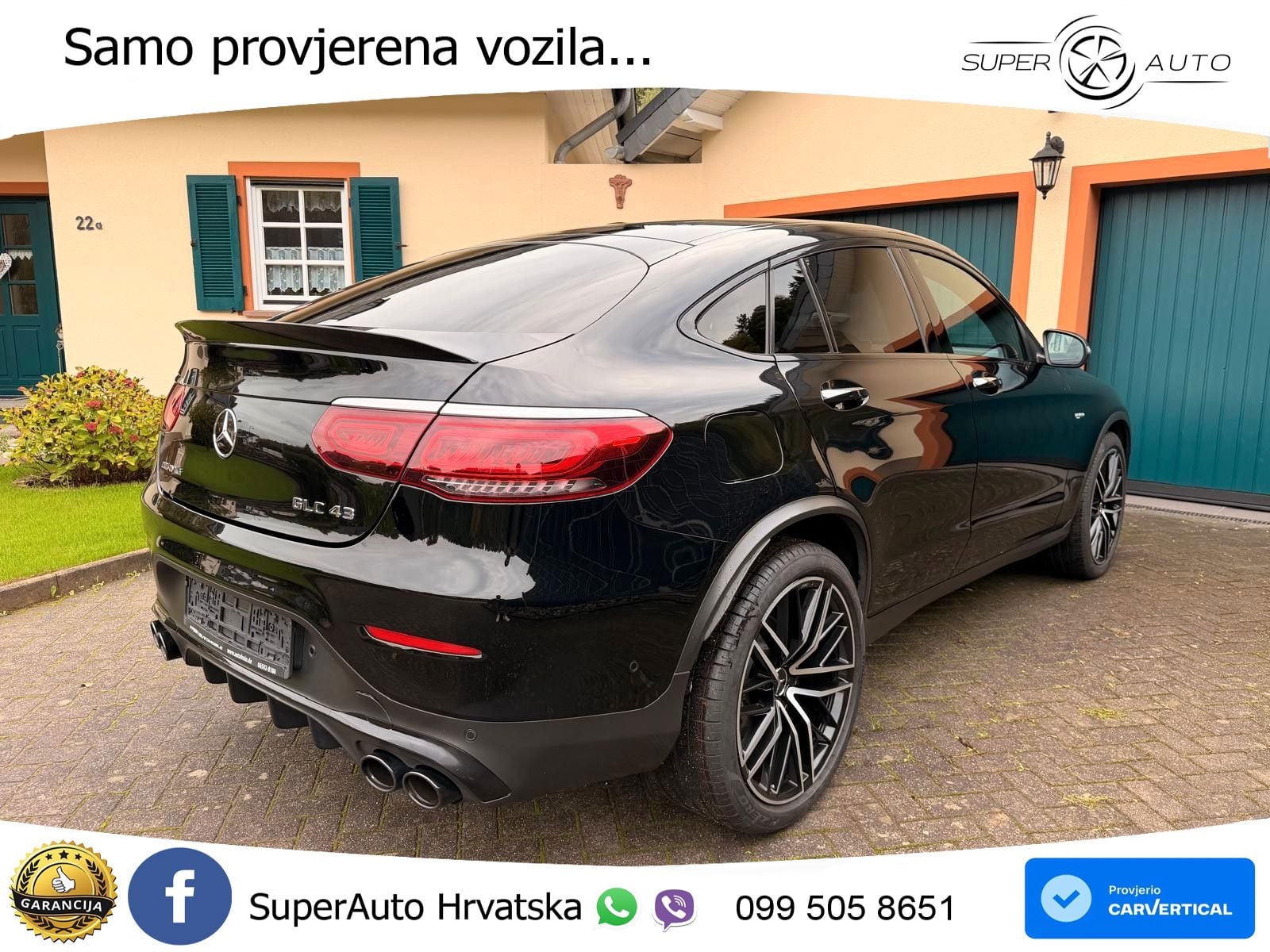 Mercedes GLC Coupe AMG 43 V6 (390 KS) 4MATIC TCT ZRAČNI+ACC+4xGR SJED+360