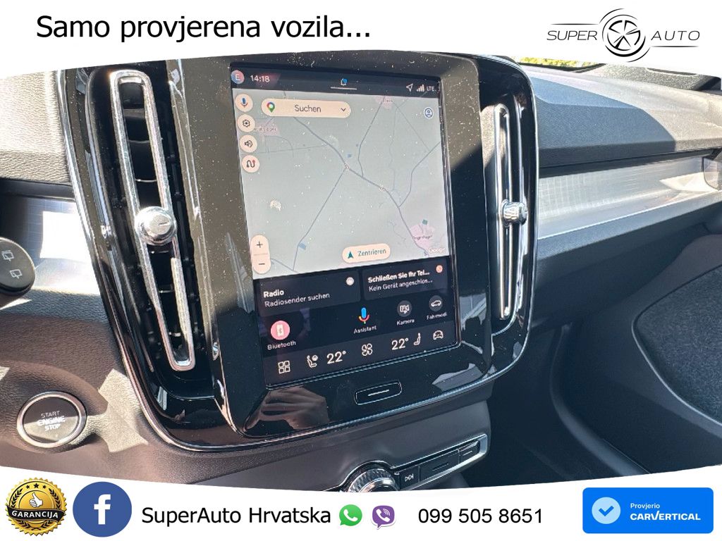Volvo XC40 2.0 B3 163 KS Automatic LED+GR SJED+ACC