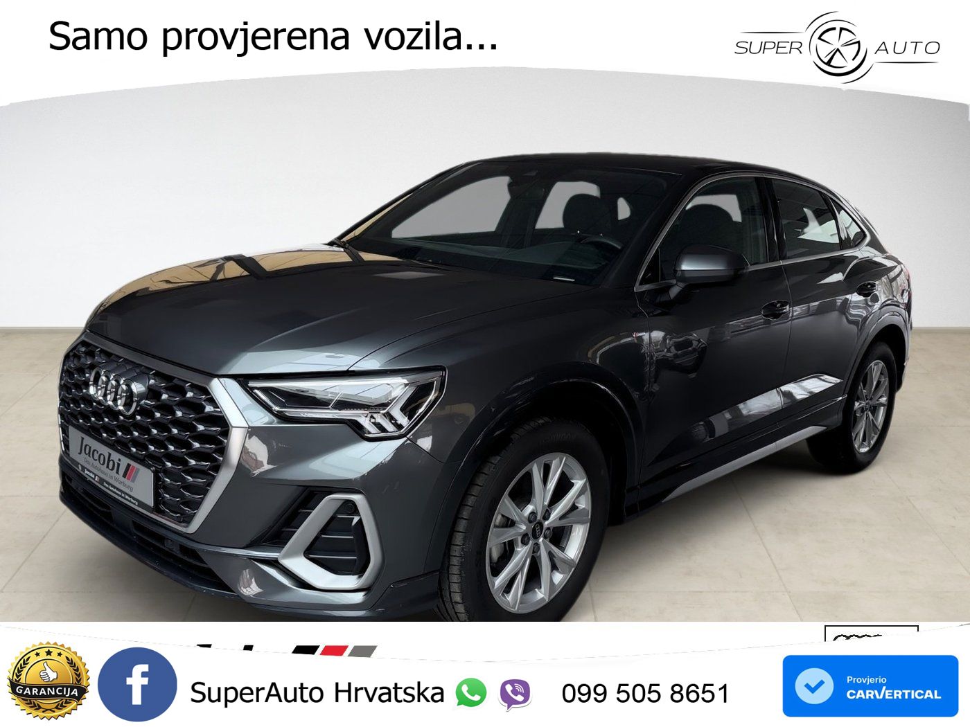 Audi Q3 Sportback 35 TDI (150 KS) S tronic S line LED+GR SJED+ACC