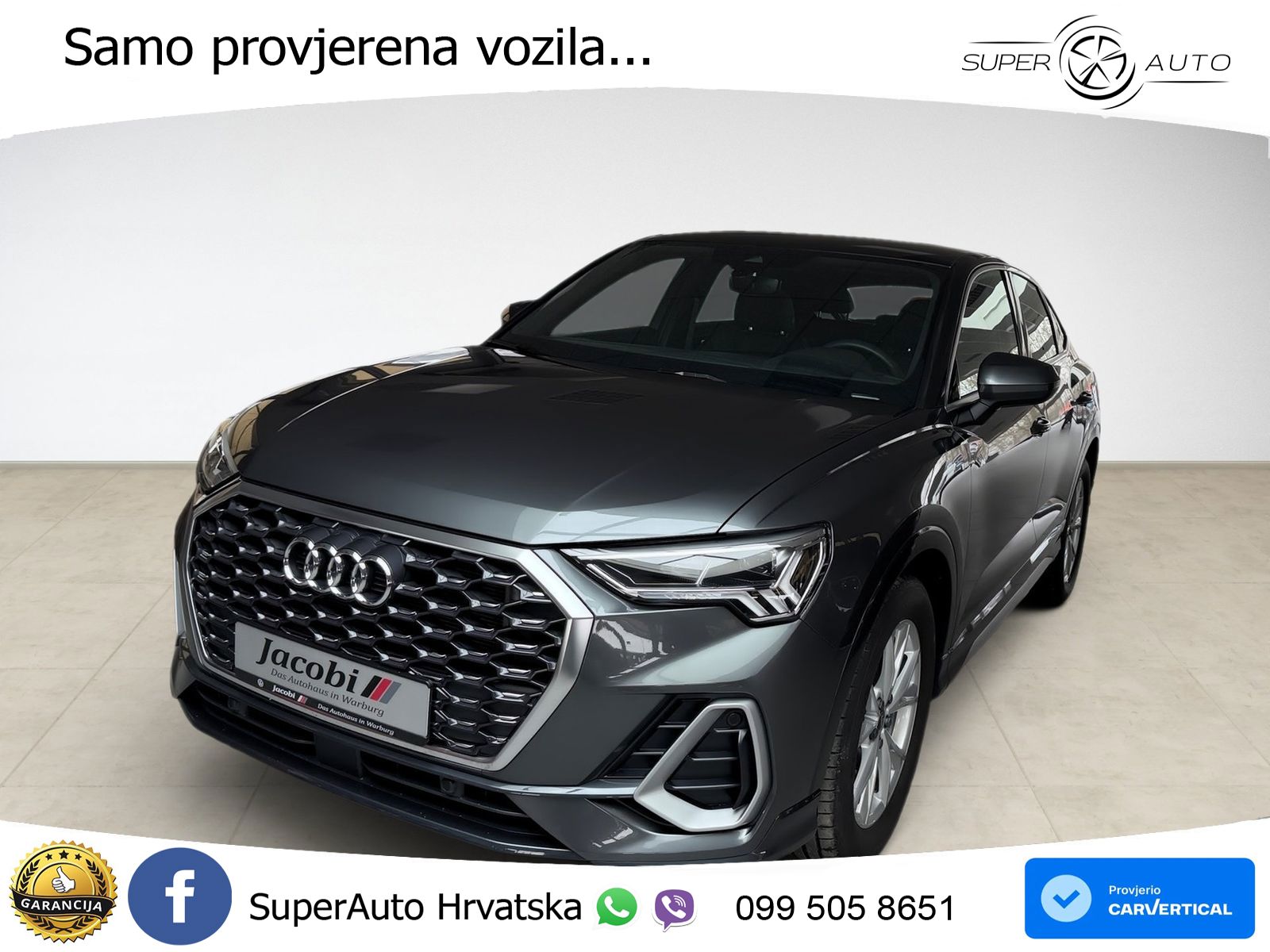 Audi Q3 Sportback 35 TDI (150 KS) S tronic S line LED+GR SJED+ACC