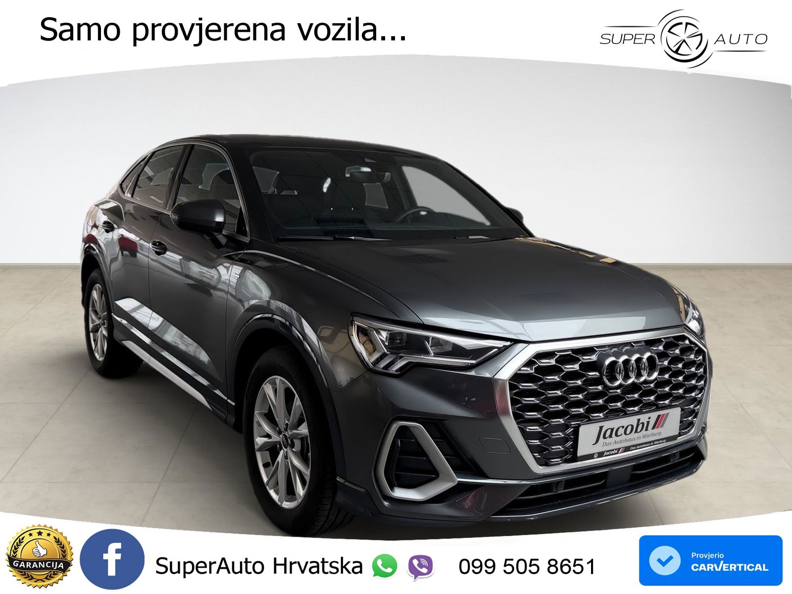 Audi Q3 Sportback 35 TDI (150 KS) S tronic S line LED+GR SJED+ACC