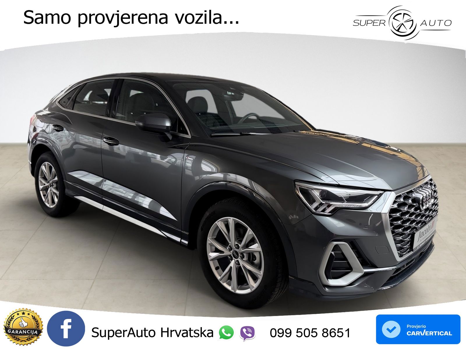 Audi Q3 Sportback 35 TDI (150 KS) S tronic S line LED+GR SJED+ACC