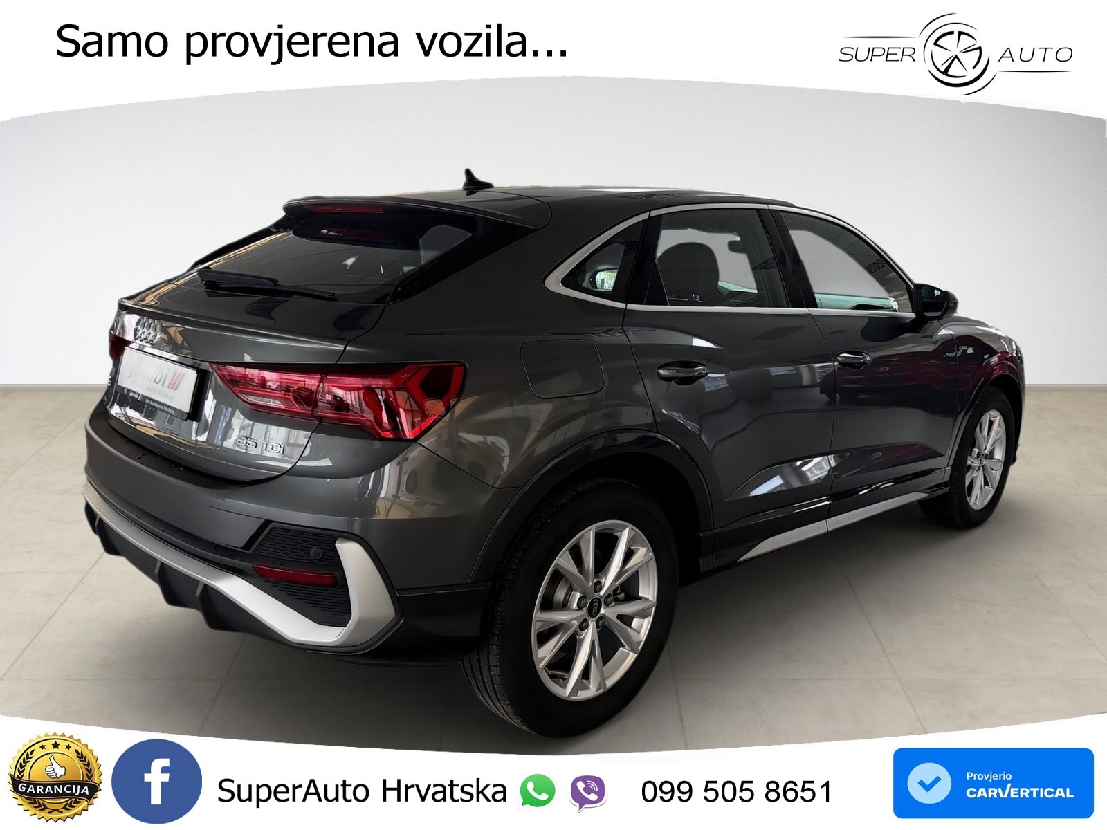 Audi Q3 Sportback 35 TDI (150 KS) S tronic S line LED+GR SJED+ACC