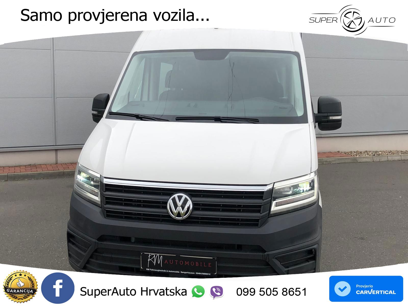 Volkswagen Crafter Kasten PLUS L4H3 DOKA LED 7SITZE AHK KAM 177 KS