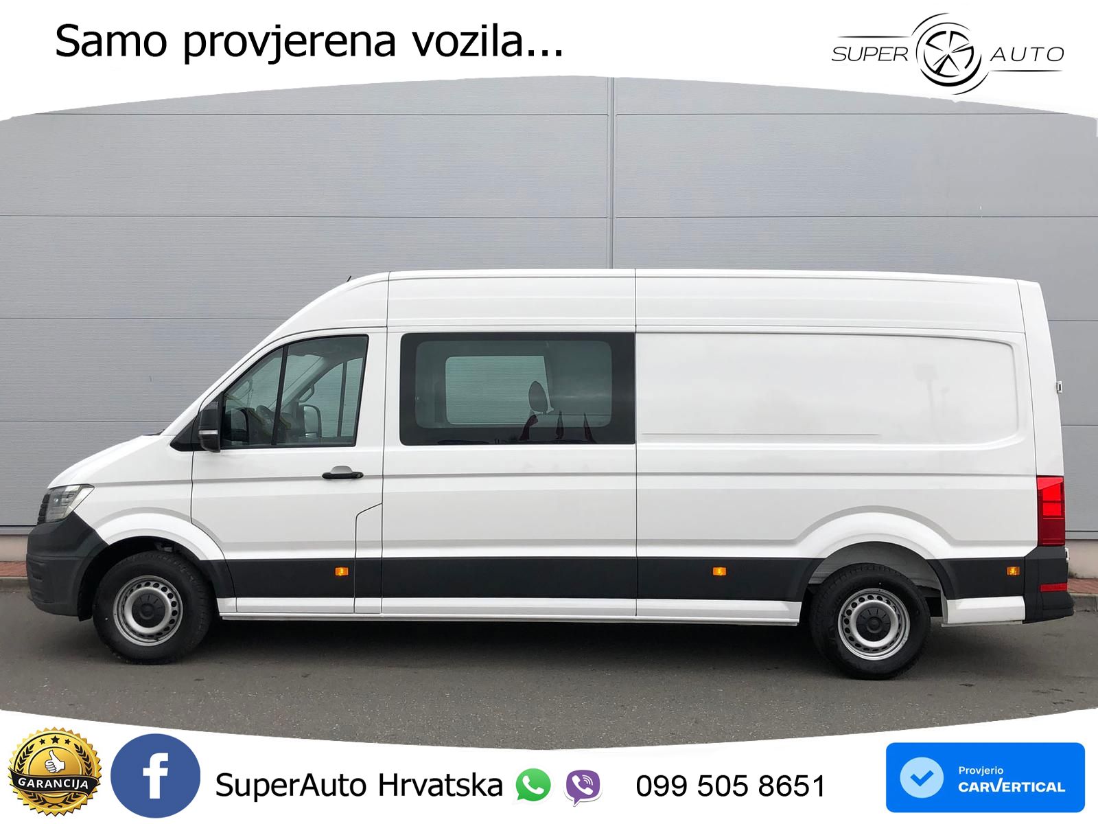 Volkswagen Crafter Kasten PLUS L4H3 DOKA LED 7SITZE AHK KAM 177 KS