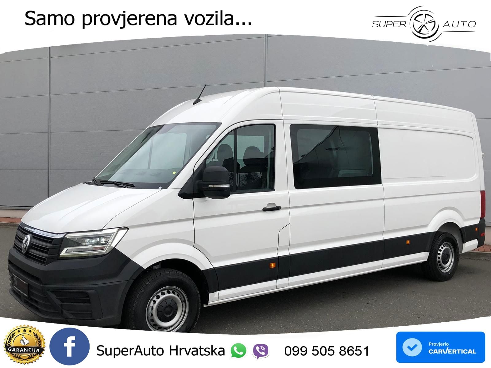 Volkswagen Crafter Kasten PLUS L4H3 DOKA LED 7SITZE AHK KAM 177 KS