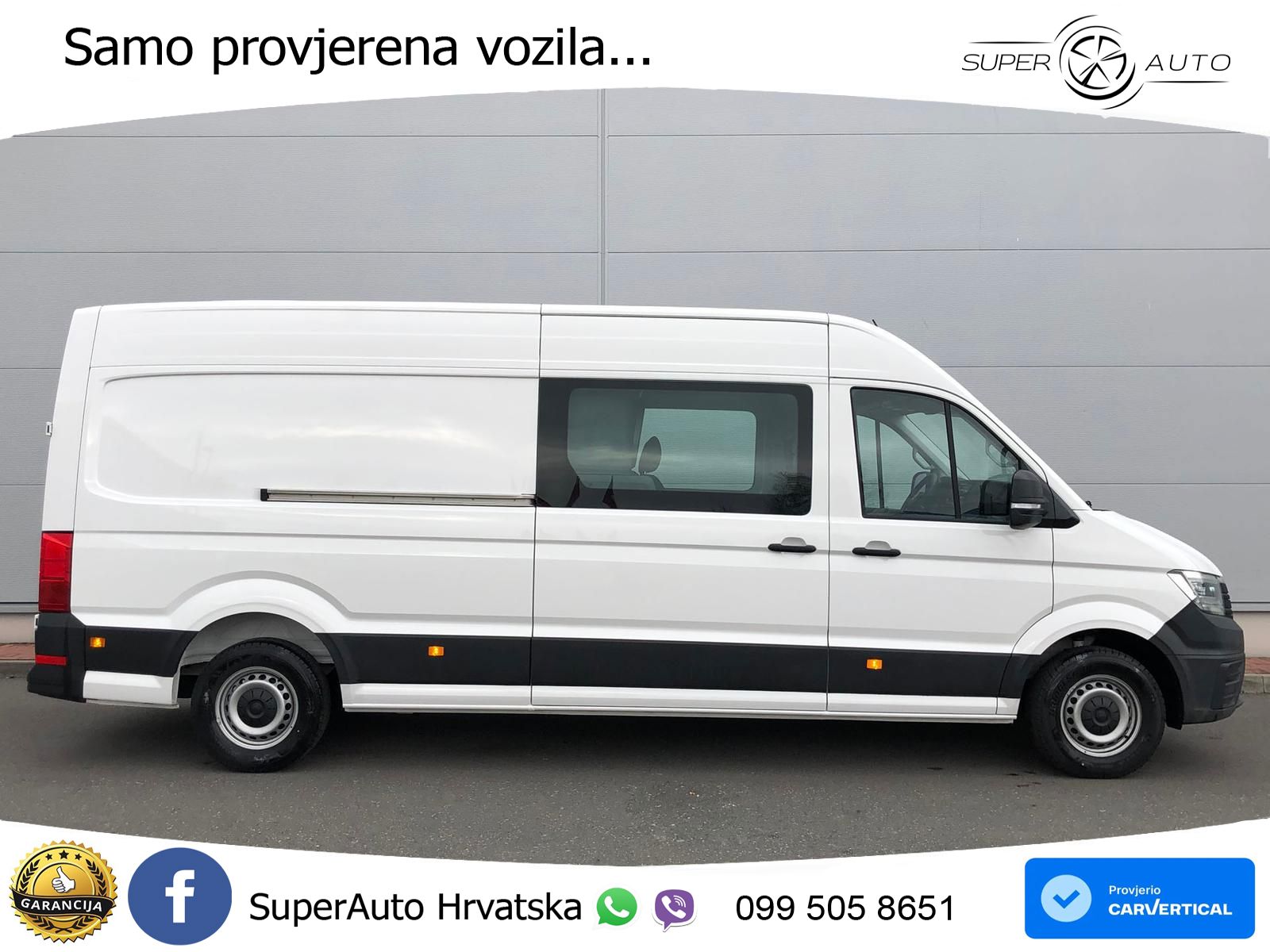 Volkswagen Crafter Kasten PLUS L4H3 DOKA LED 7SITZE AHK KAM 177 KS