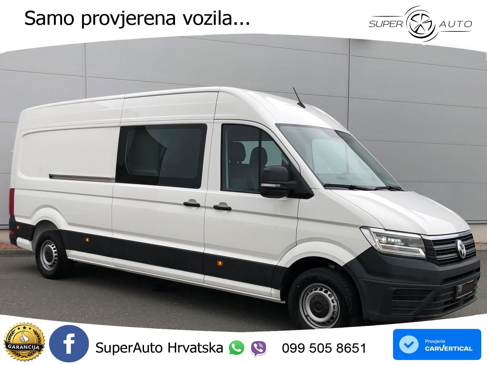 Volkswagen Crafter Kasten PLUS L4H3 DOKA LED 7SITZE AHK KAM 177 KS
