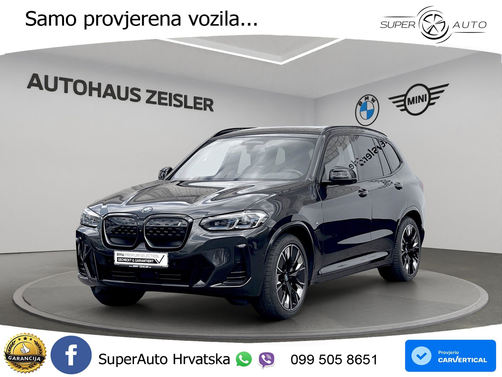 BMW iX3 80 kWh (286 KS) LED+GR SJED+ACC