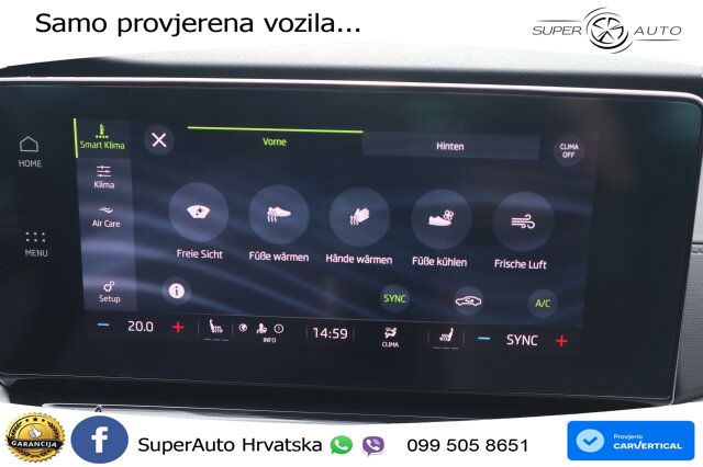 Škoda Octavia Combi 2.0 TDI (150 KS) DSG LED+GR SJED+ACC