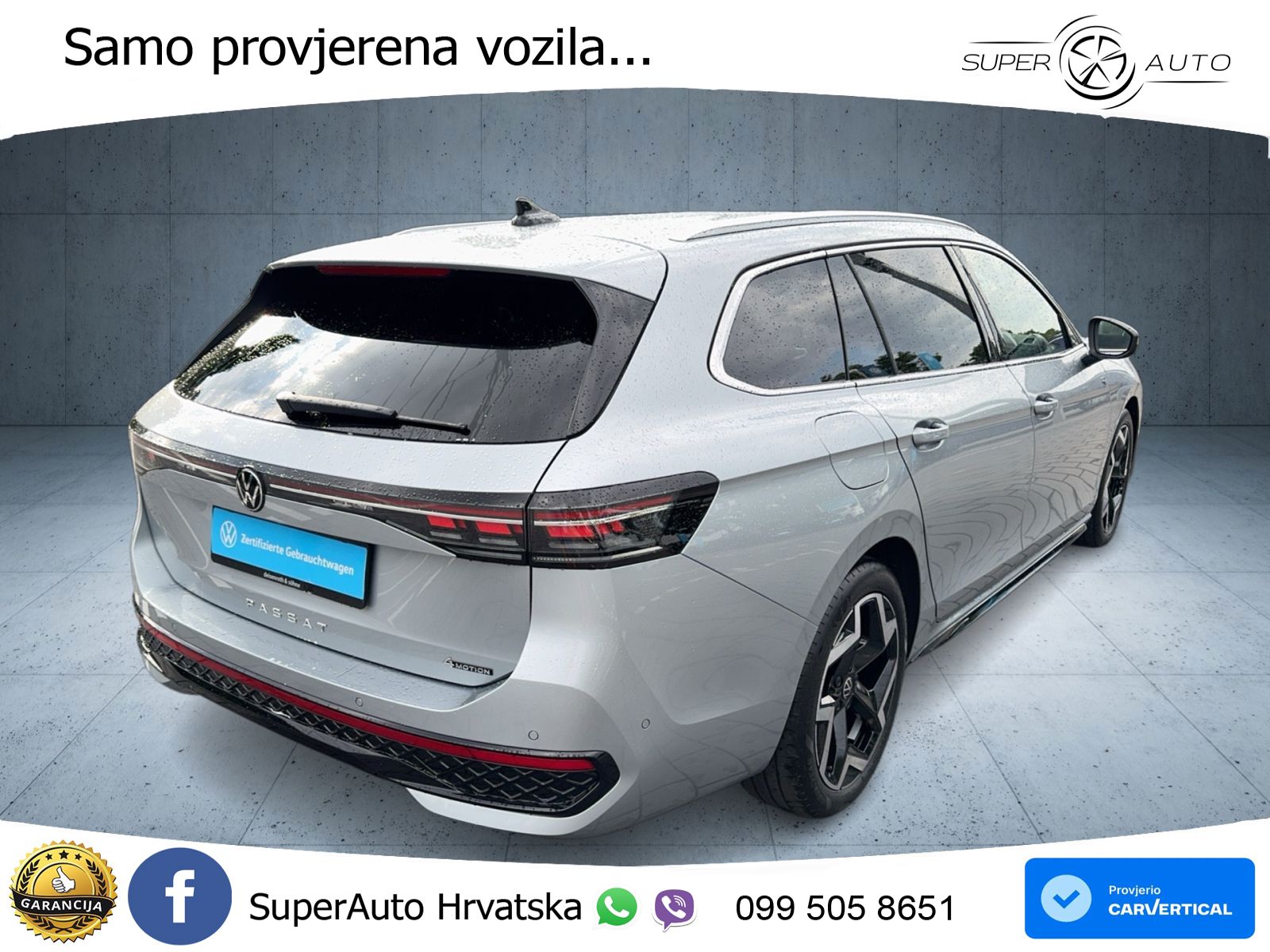 Volkswagen Passat Variant 2.0 TDI (193 KS) 4MOTION DSG R-Line LED+GR SJED+ACC