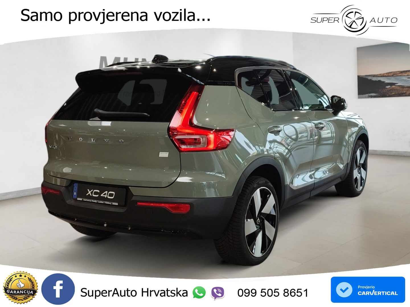 Volvo XC40 Recharge 82 kWh 252 KS Single Motor Extended Range LED+GR SJED+ACC