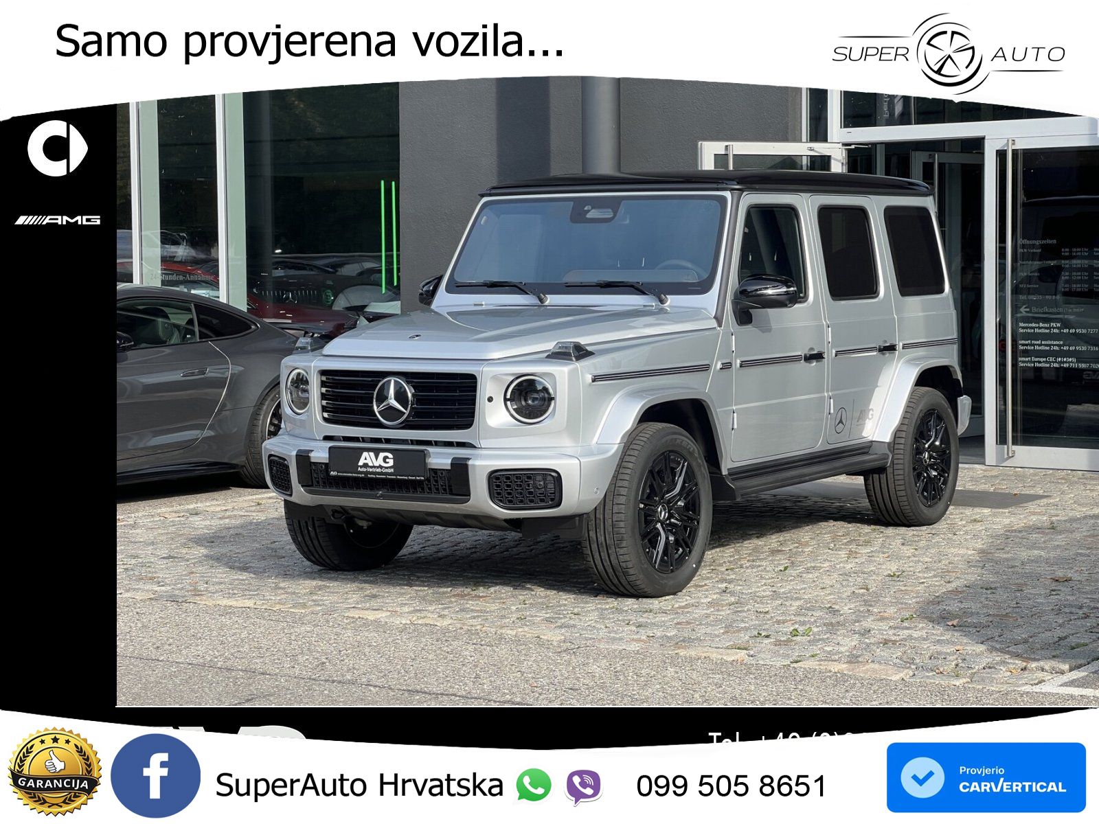 Mercedes G 450d Long (367 KS) 4MATIC 9G-TRONIC AMG LED+GR SJED+ACC