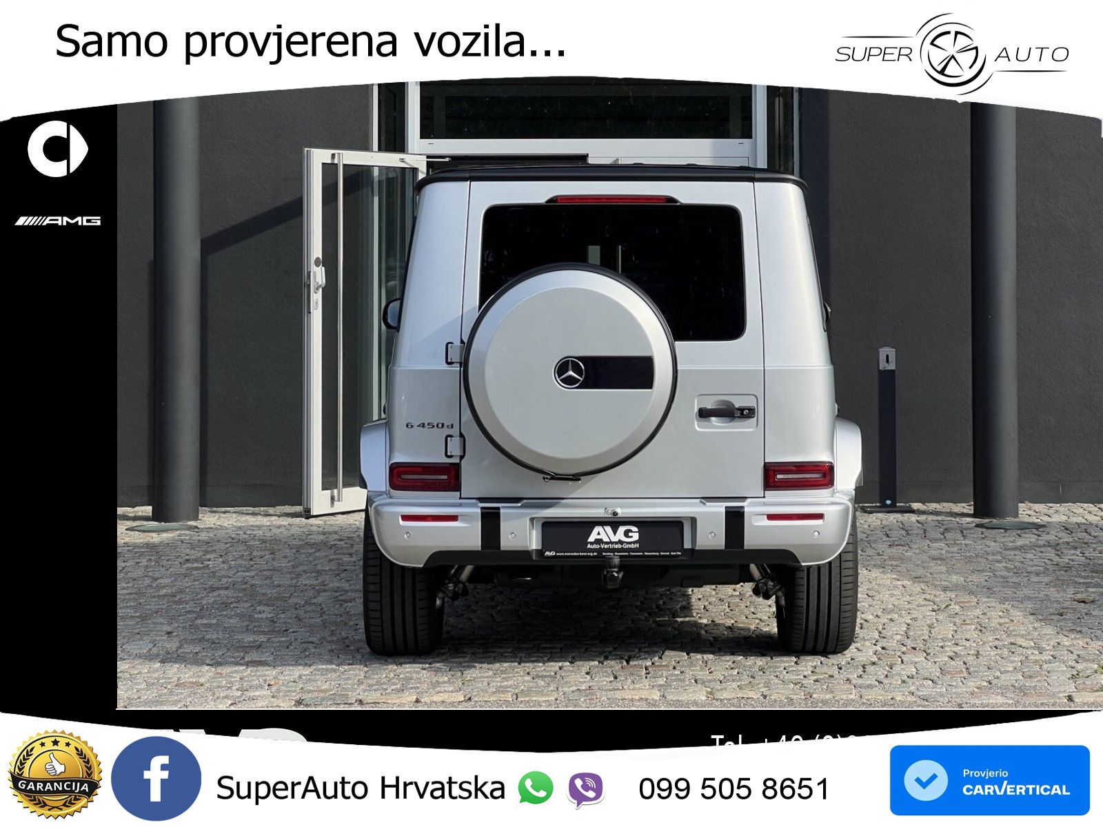 Mercedes G 450d Long (367 KS) 4MATIC 9G-TRONIC AMG LED+GR SJED+ACC