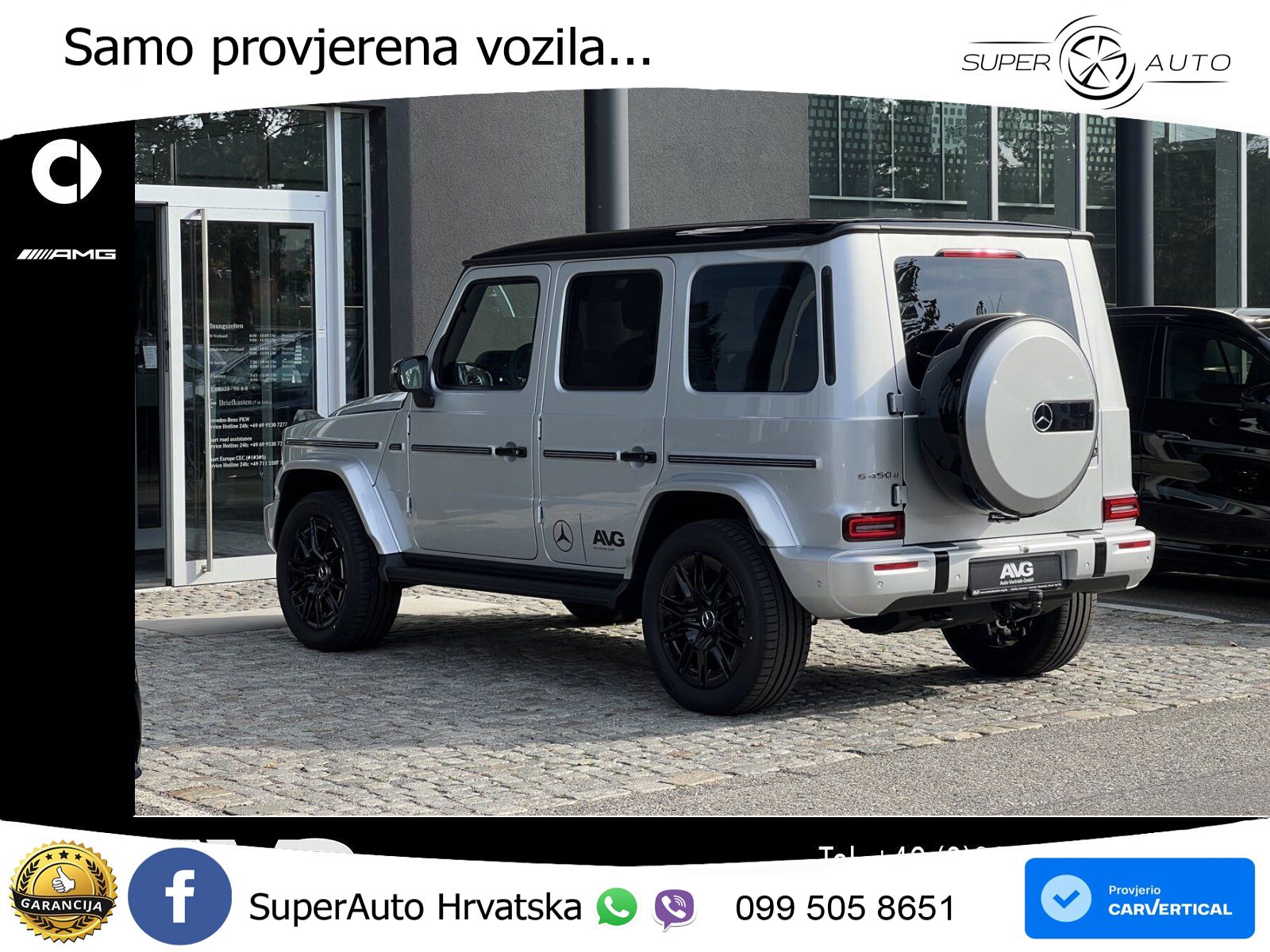 Mercedes G 450d Long (367 KS) 4MATIC 9G-TRONIC AMG LED+GR SJED+ACC