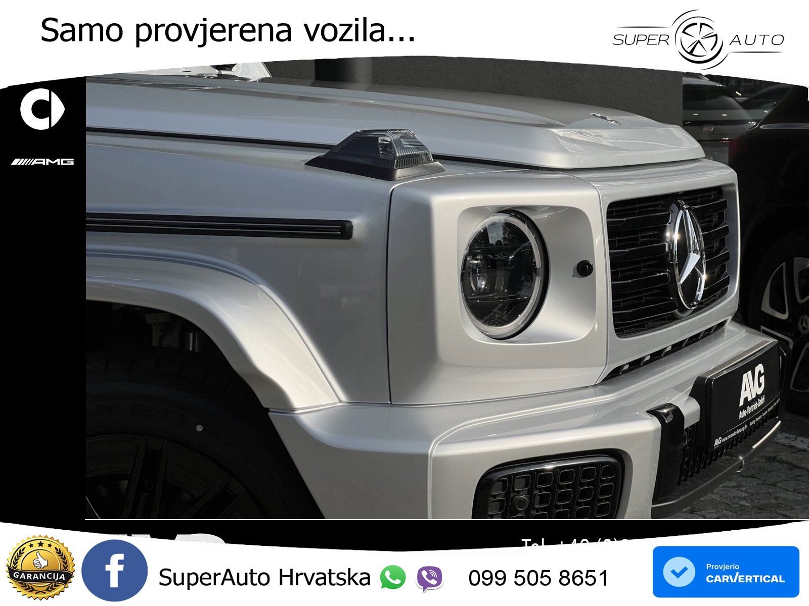 Mercedes G 450d Long (367 KS) 4MATIC 9G-TRONIC AMG LED+GR SJED+ACC