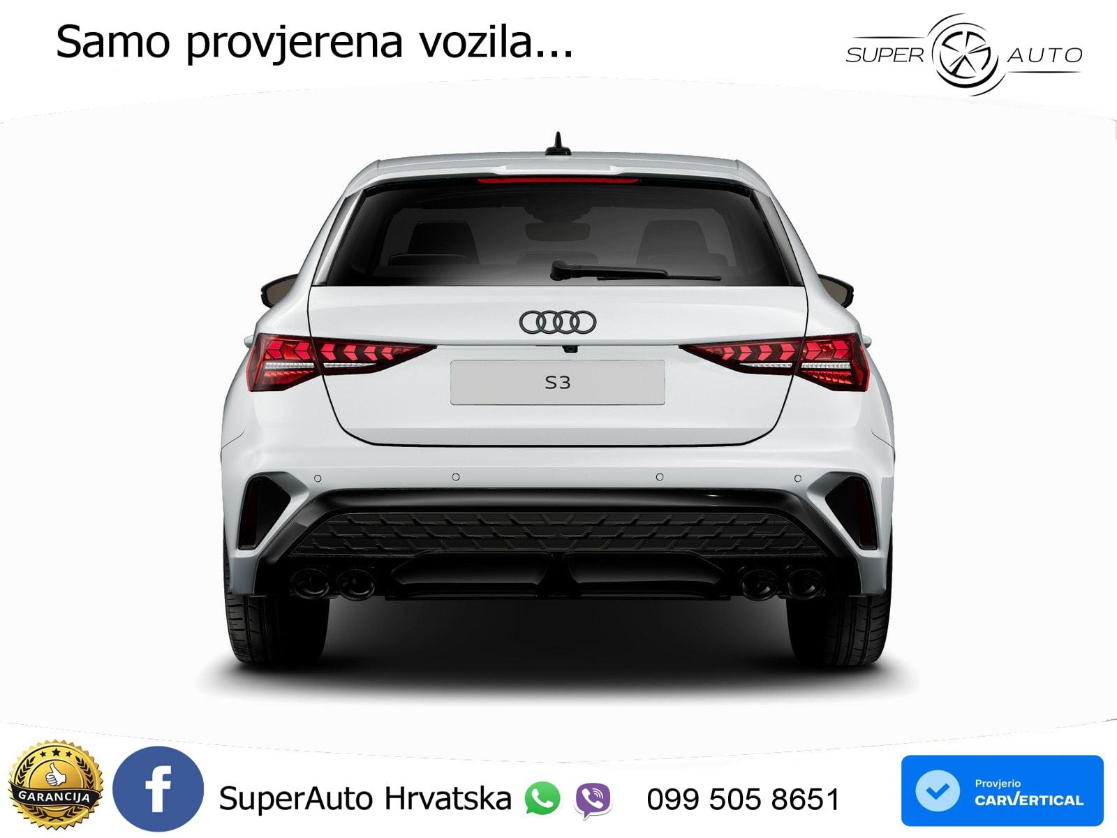 Audi S3 2.0 TFSI (333 KS) quattro S tronic LED+GR SJED+ACC